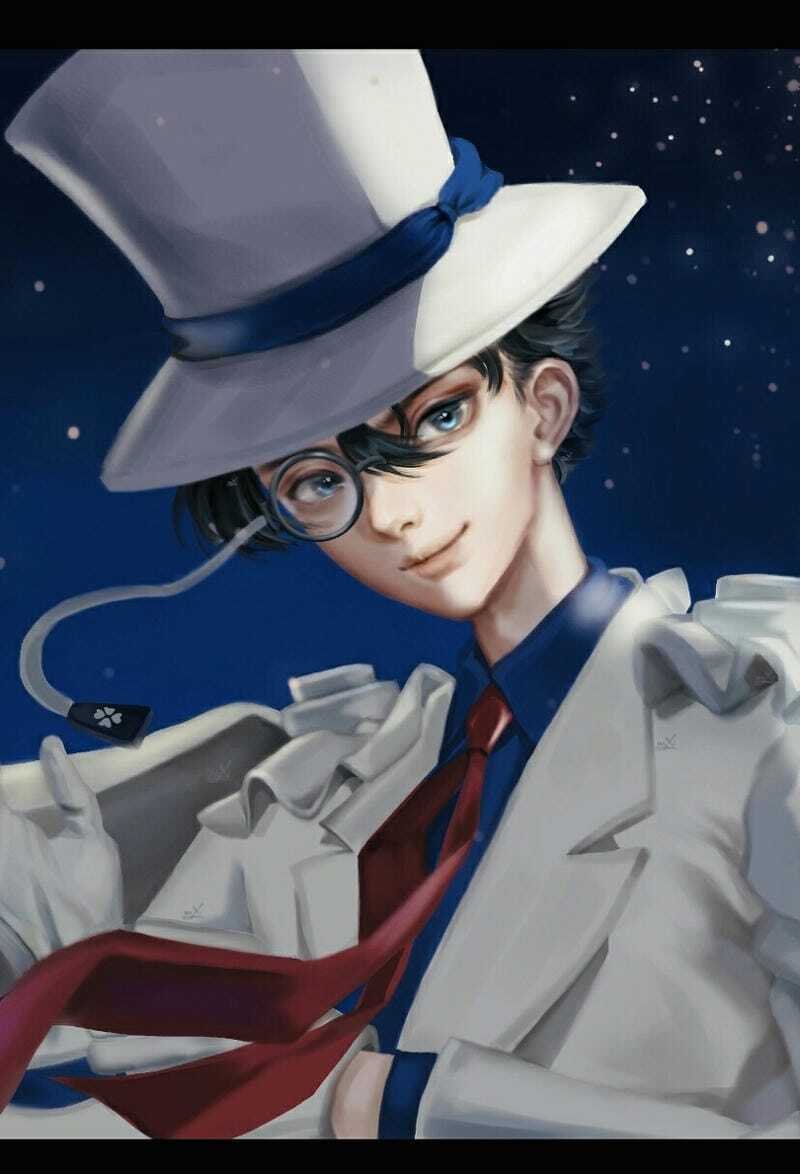 Avatar Kaito Kid phong cách anime Nhật Bản cực đẹp