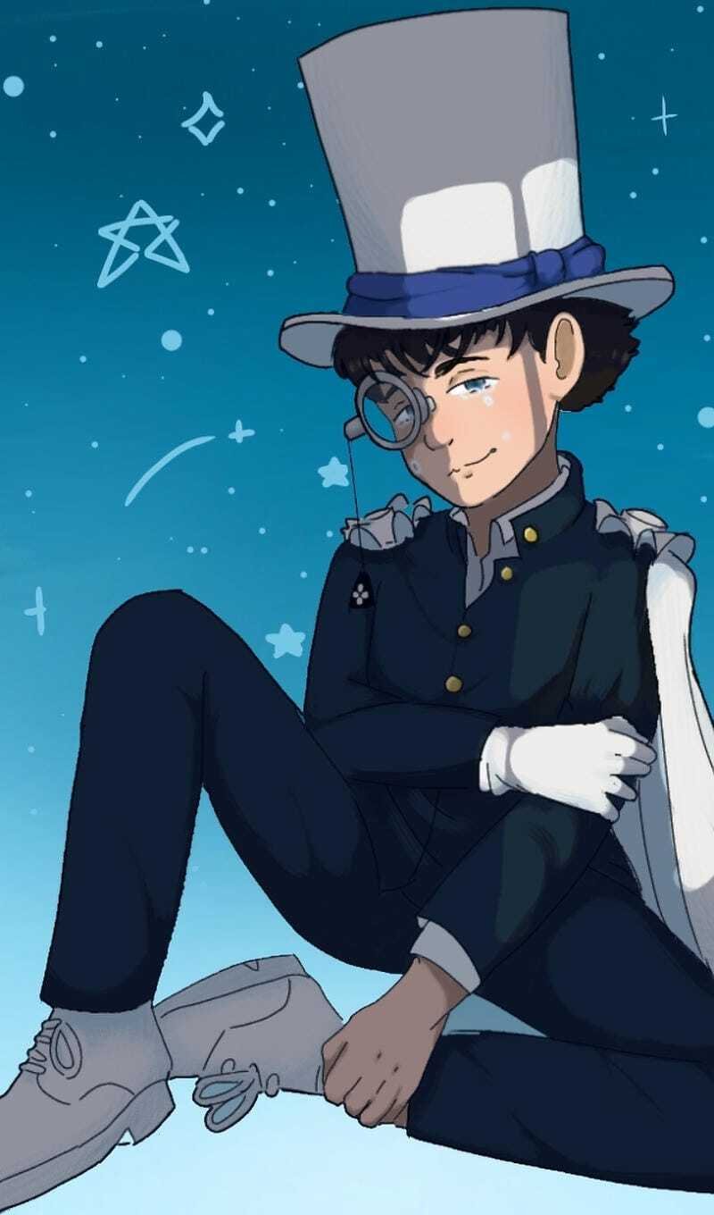 Ảnh Avatar Kaito Kid với chiếc mũ trắng huyền thoại