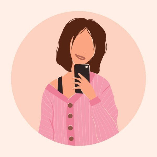 ảnh avatar đẹp anime cầm điện thoại che mặt 37