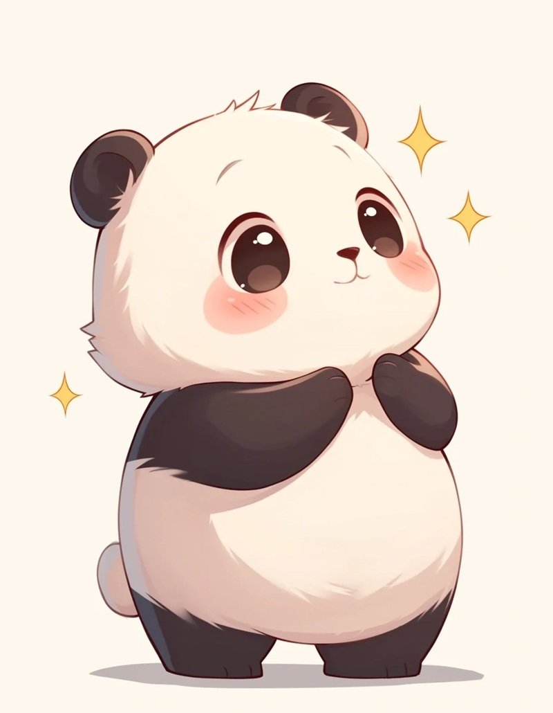 anime avatar ảnh gấu trúc cute chibi 1