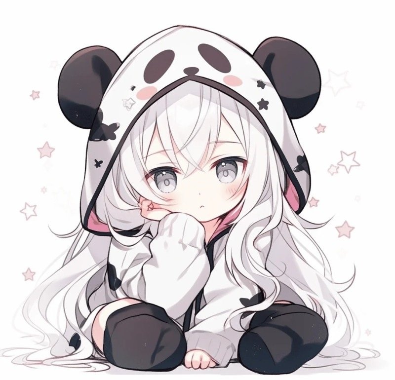 anime avatar ảnh gấu trúc cute chibi 20