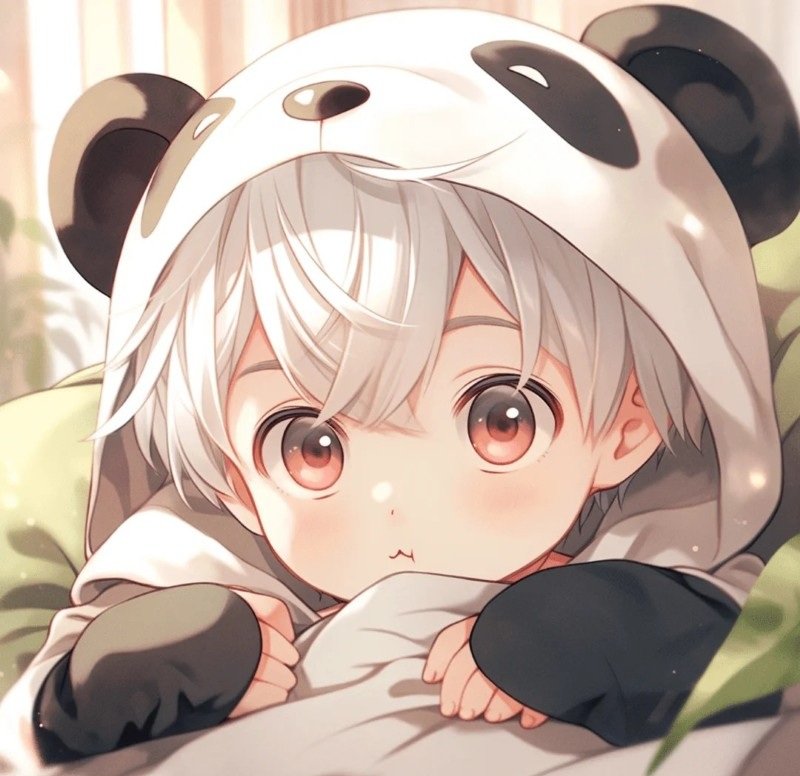 anime avatar ảnh gấu trúc cute chibi 22