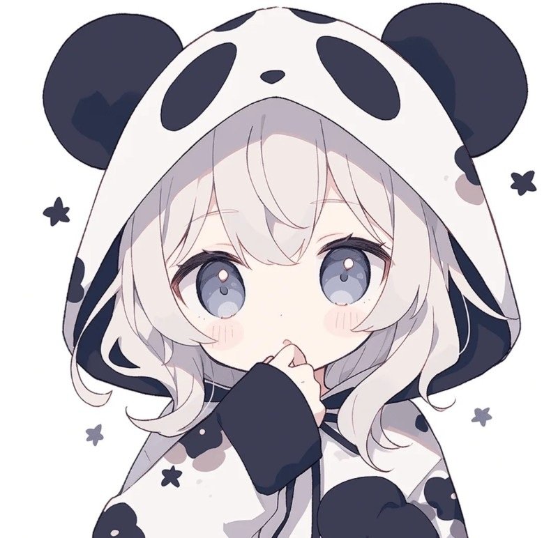 anime avatar ảnh gấu trúc cute chibi 24