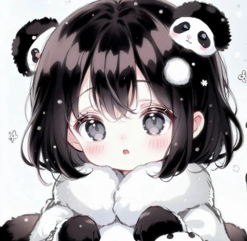 anime avatar ảnh gấu trúc cute chibi 32