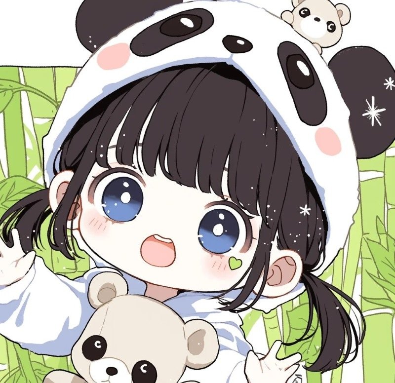anime avatar ảnh gấu trúc cute chibi 34