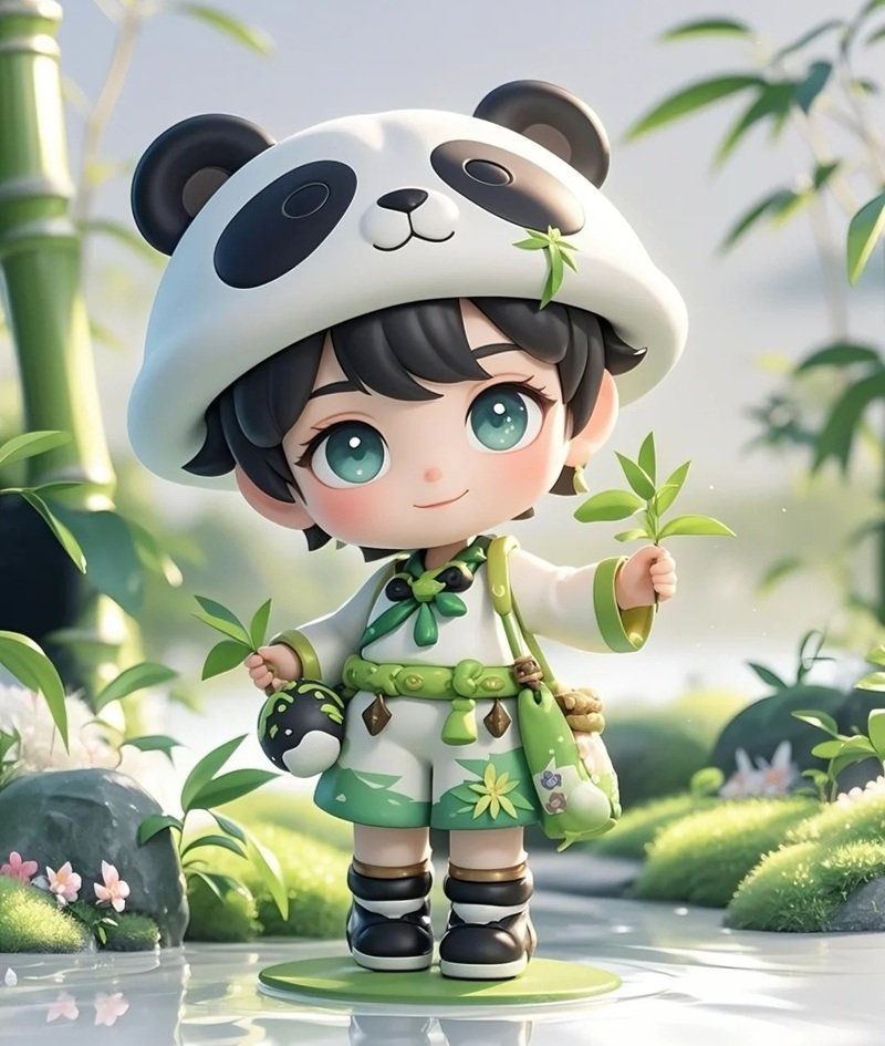 anime avatar ảnh gấu trúc cute chibi 37