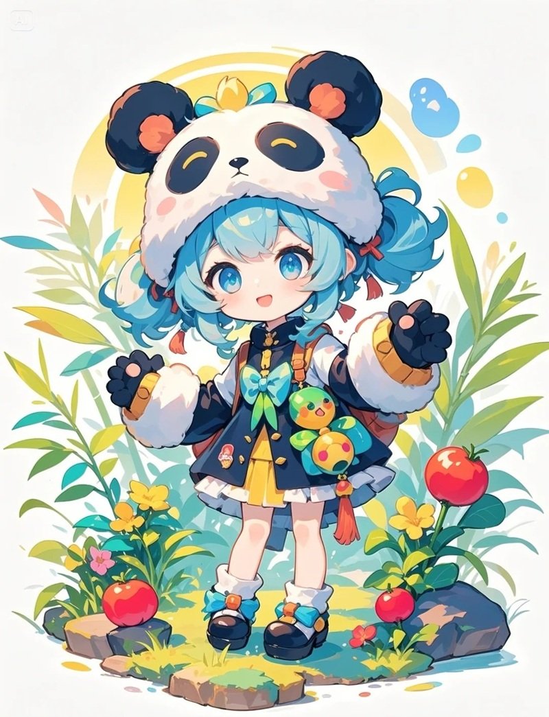 anime avatar ảnh gấu trúc cute chibi 38