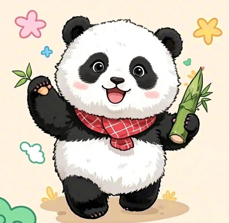 anime avatar ảnh gấu trúc cute chibi 41