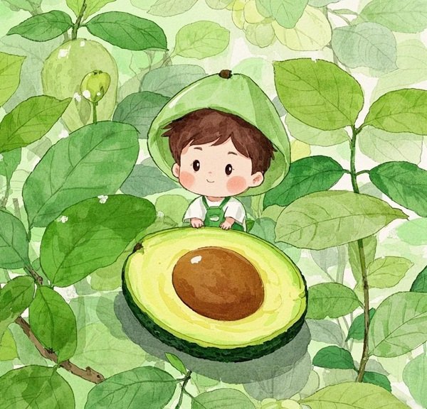 anime avatar quả bơ cute 14