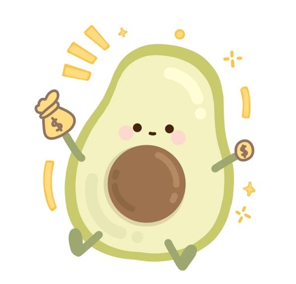 anime avatar quả bơ cute 17