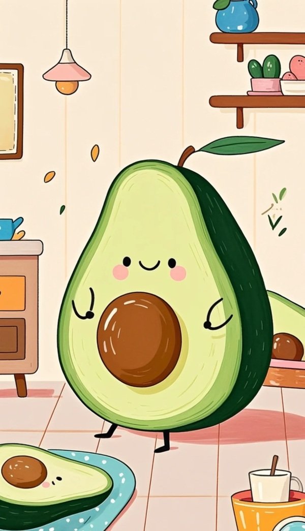 anime avatar quả bơ cute 24