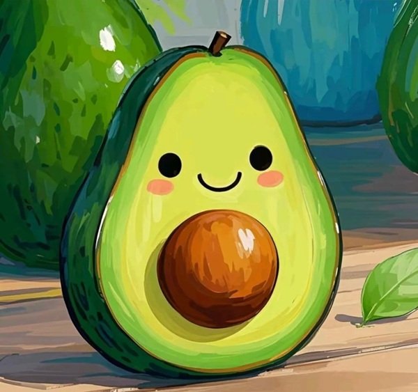 anime avatar quả bơ cute 31