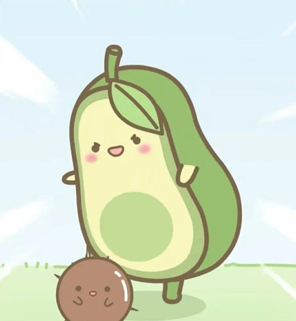 anime avatar quả bơ cute 9