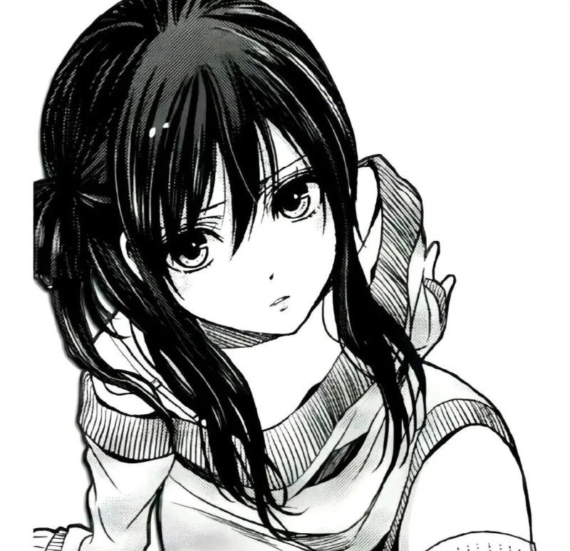 avatar anime đen trắng 16