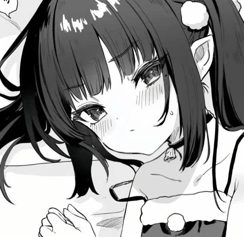 avatar anime đen trắng 19