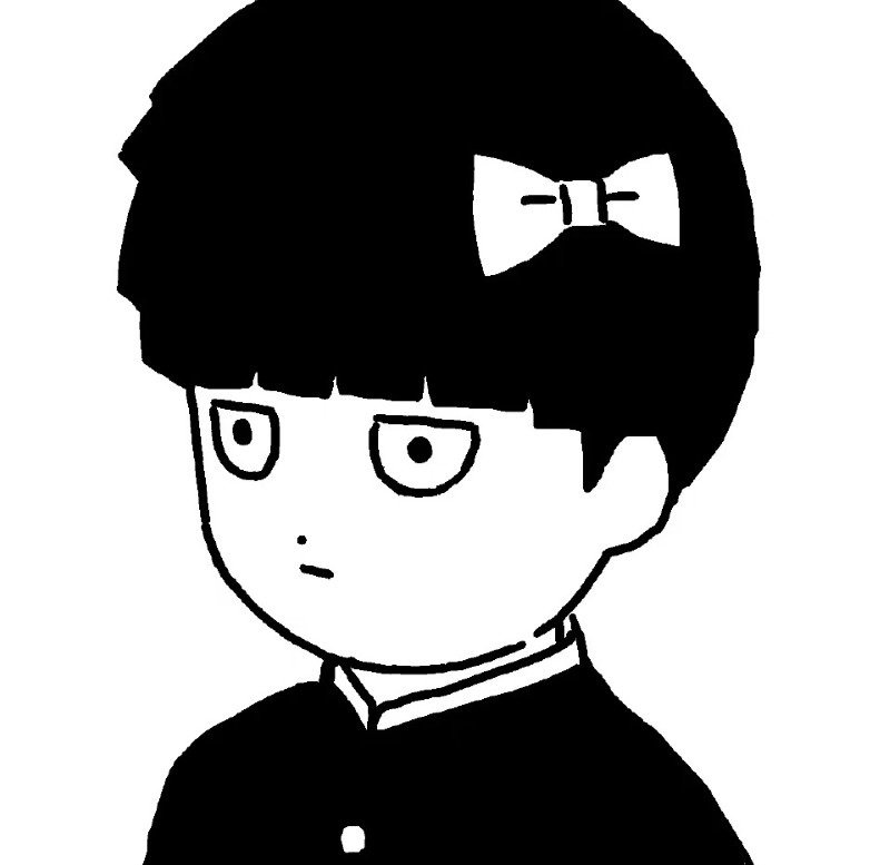 avatar anime đen trắng 20