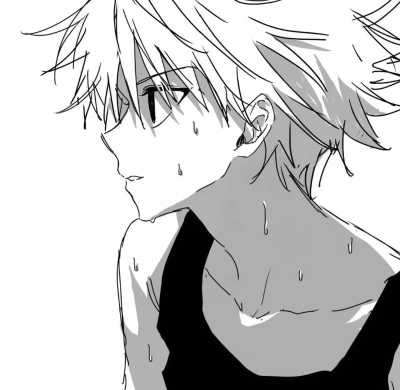 avatar anime đen trắng 23