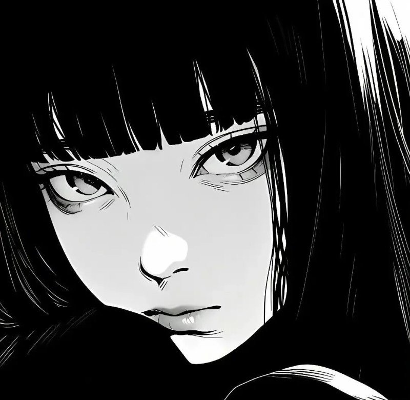 avatar anime đen trắng 3