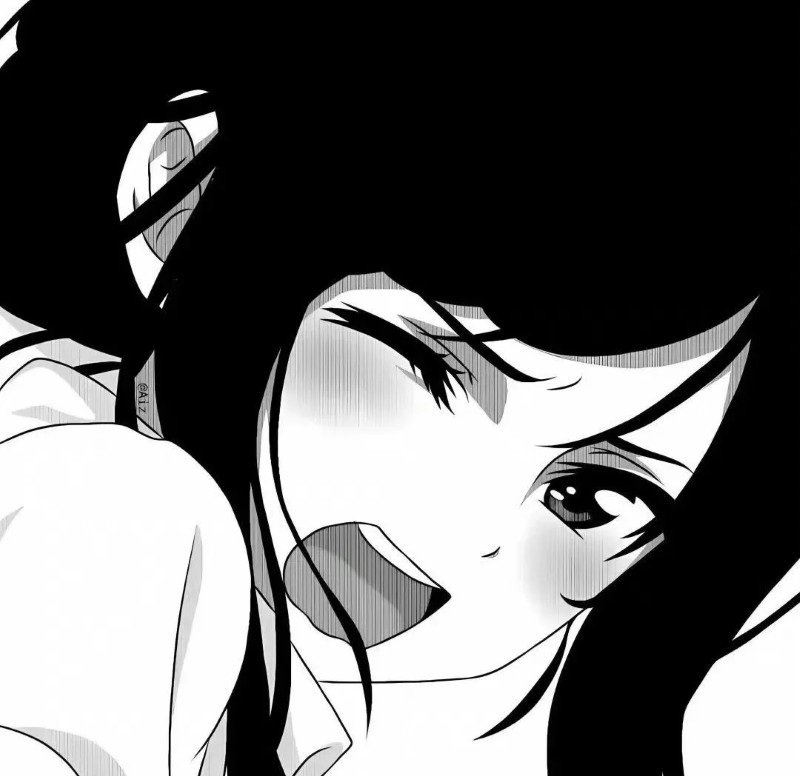 avatar anime đen trắng 7