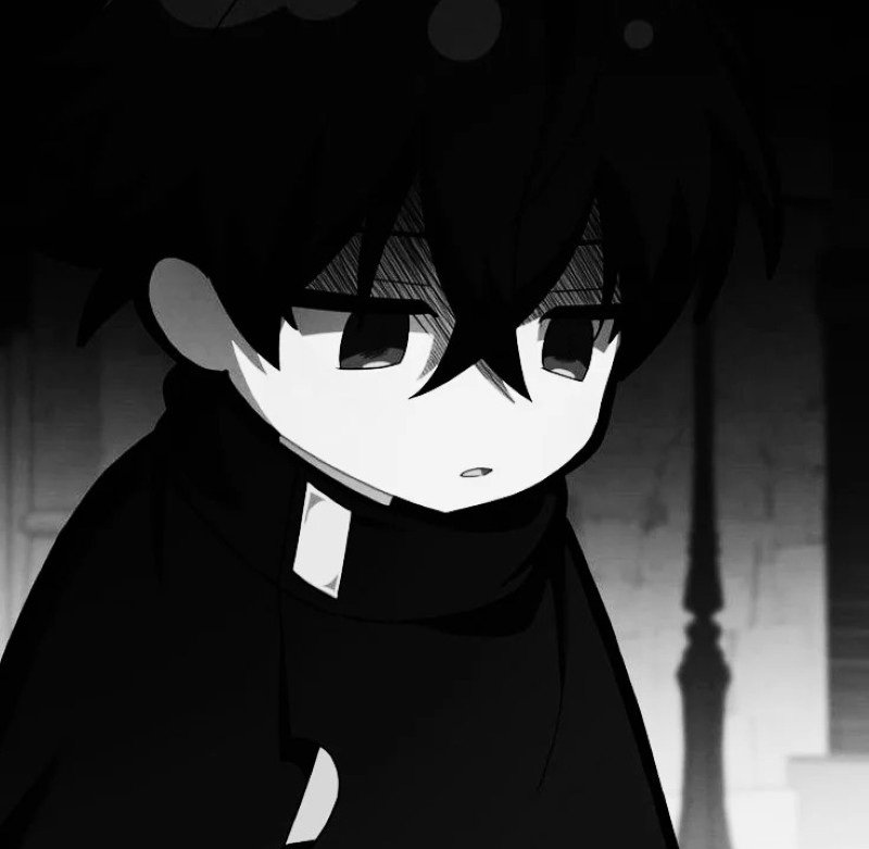 avatar anime đen trắng 8