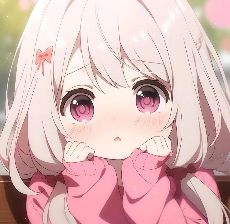 avatar anime màu hồng cute 10