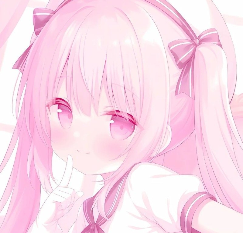avatar anime màu hồng cute 12