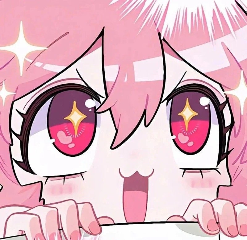 avatar anime màu hồng cute 19