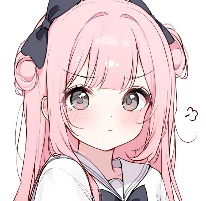 avatar anime màu hồng cute 22