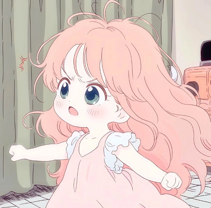 avatar anime màu hồng cute 26