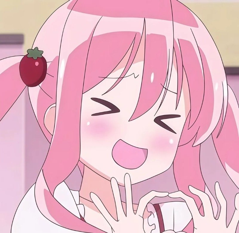 avatar anime màu hồng cute 34