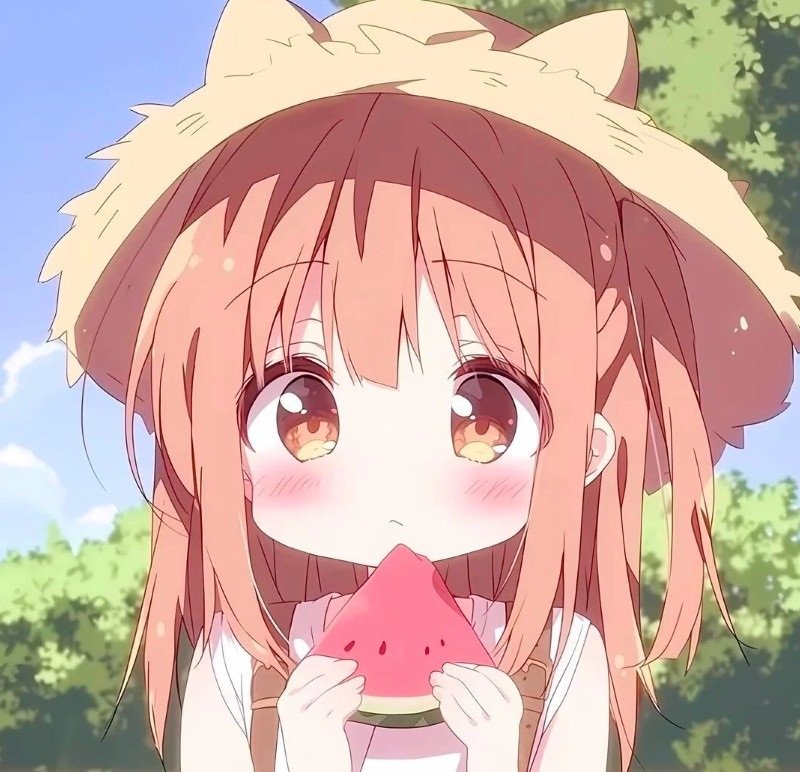 avatar anime màu hồng cute 5