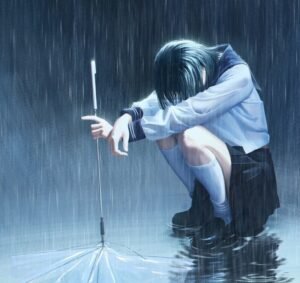 avatar anime nữ sad 25