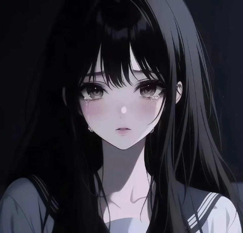 avatar anime nữ sad 26