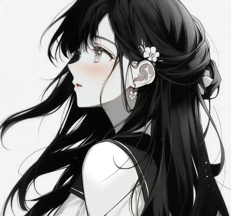 avatar anime nữ sad 27