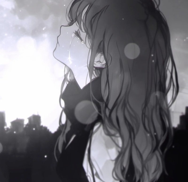 avatar anime nữ sad 3