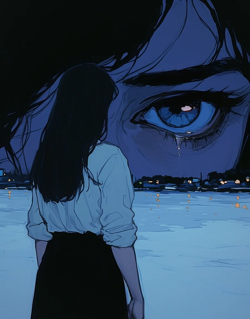 avatar anime nữ sad 31