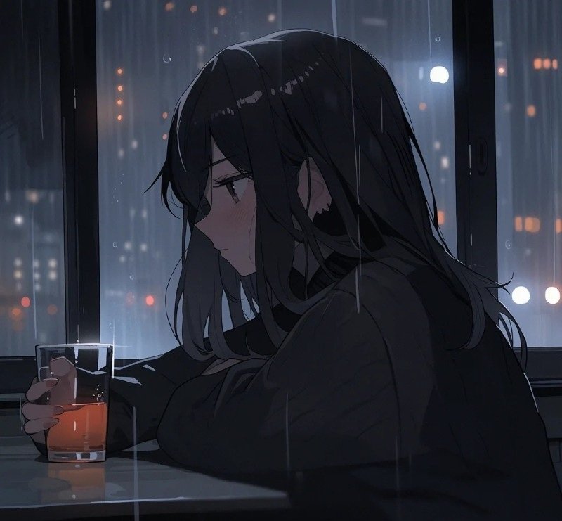 avatar anime nữ sad 33