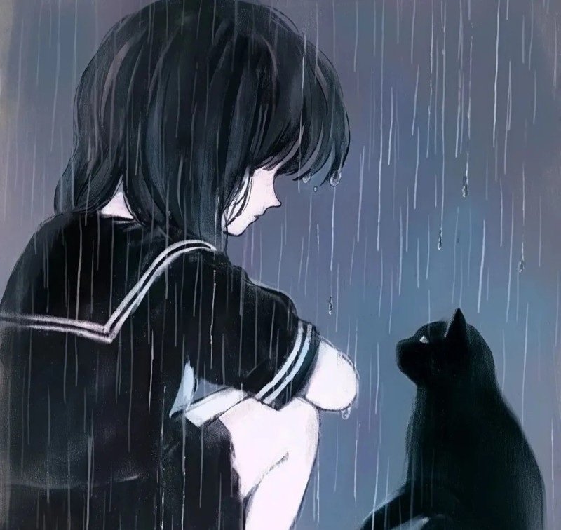 avatar anime nữ sad 38