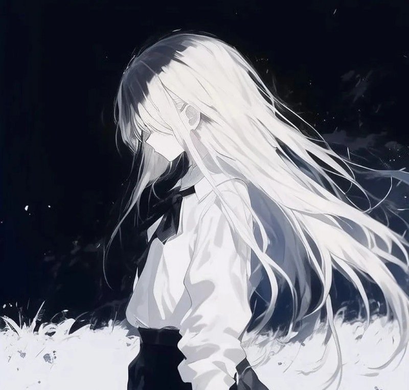 avatar anime nữ sad 39