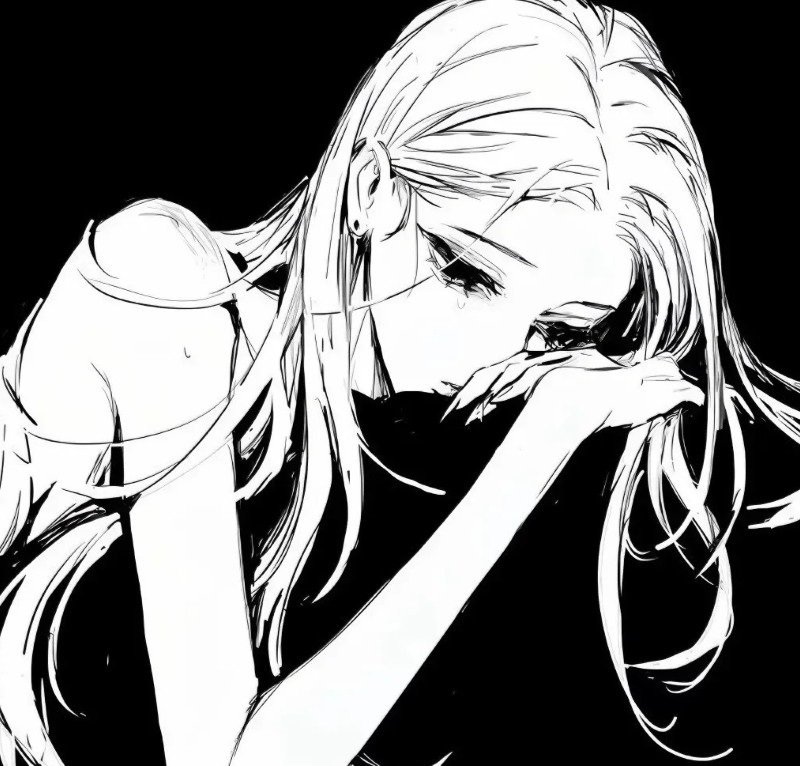 avatar anime nữ sad 6