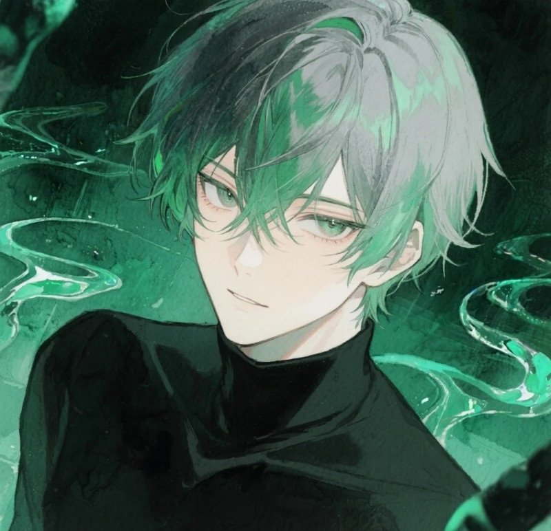 avatar anime xanh lá 10