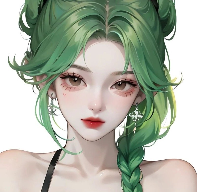 avatar anime xanh lá 11