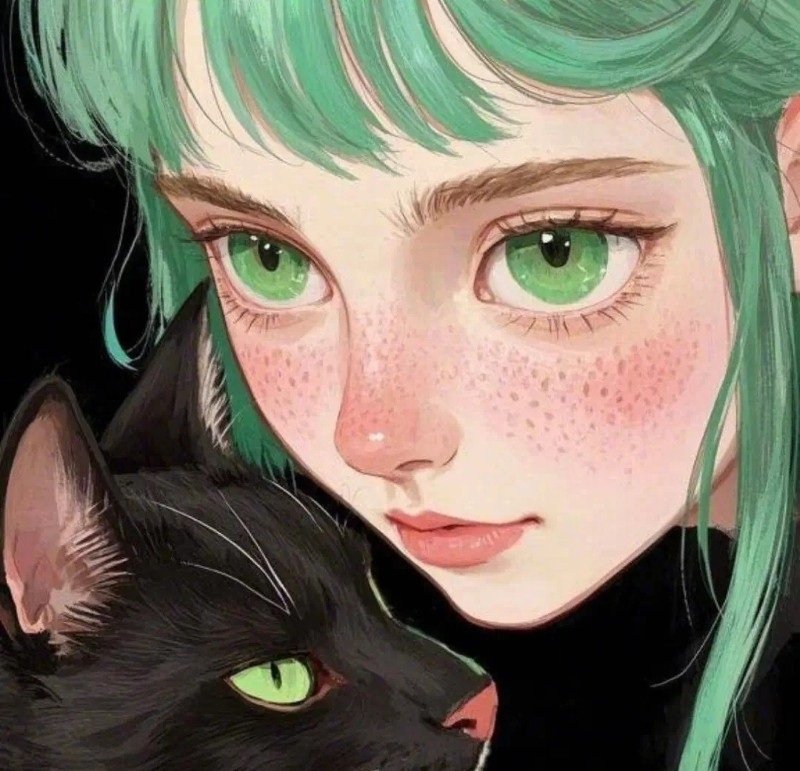 avatar anime xanh lá 15