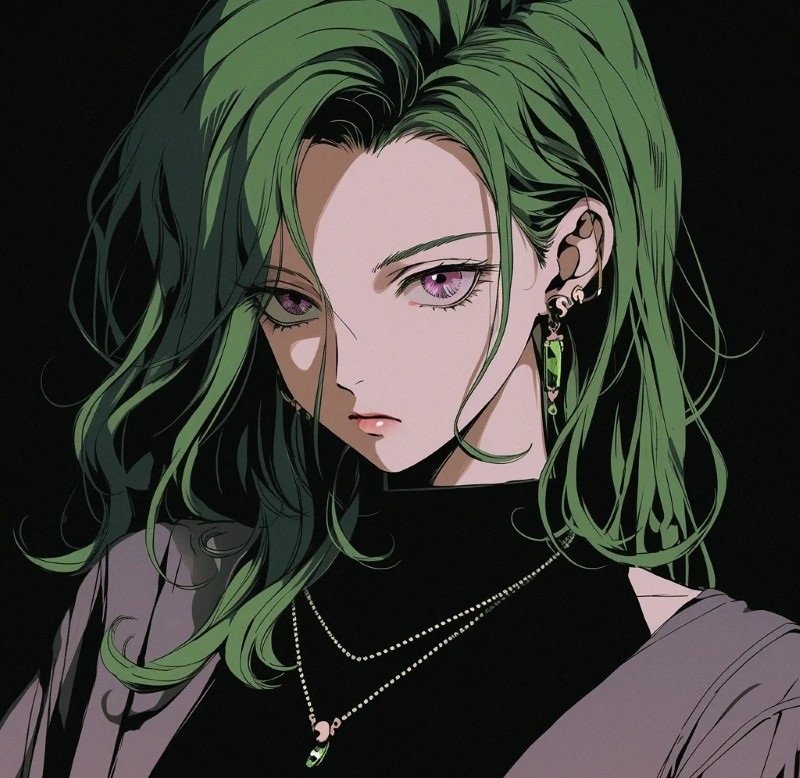 avatar anime xanh lá 4