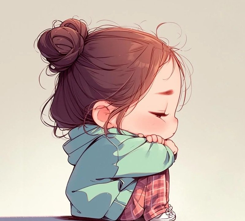 avatar buồn chibi 40