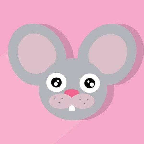 animal postcard vector