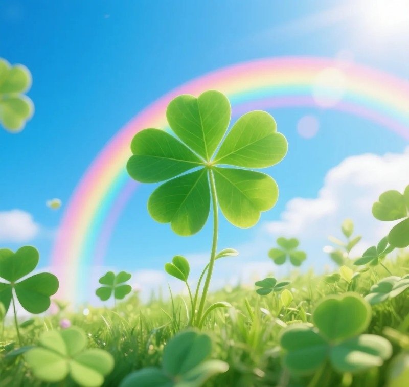 avatar cỏ 4 lá cute 16