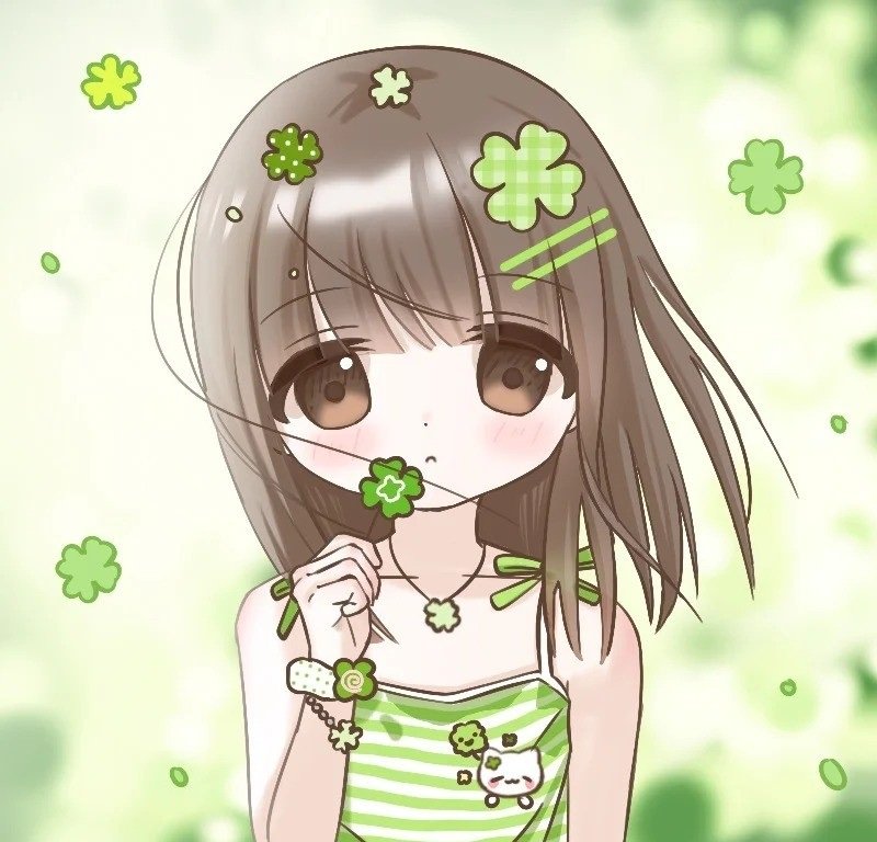 avatar cỏ 4 lá cute 17