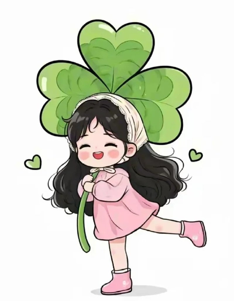 avatar cỏ 4 lá cute 19