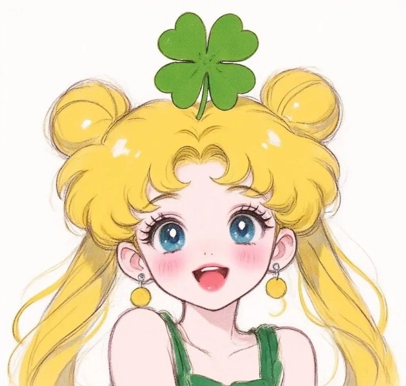 avatar cỏ 4 lá cute 26